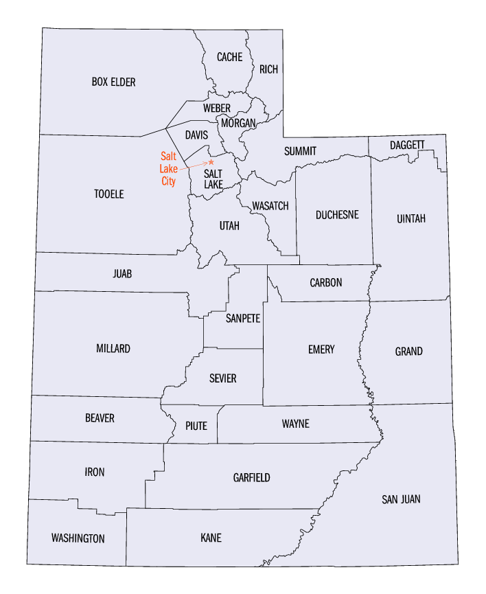 Utah map